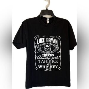 Black Short Sleeve Graphic Luke Bryan Tee